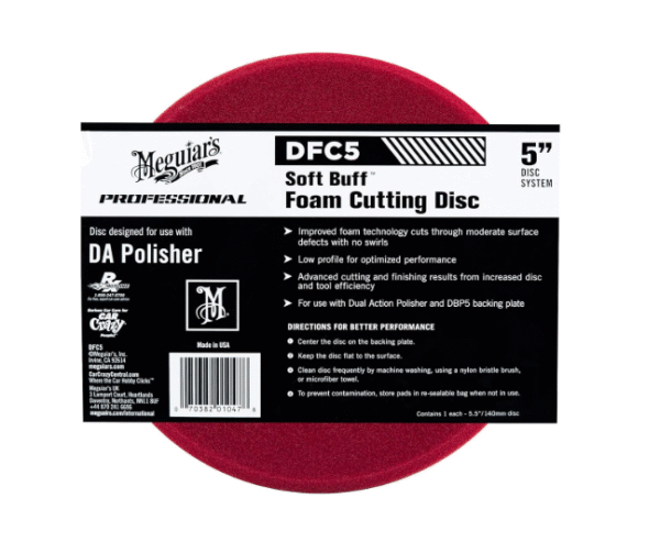 MEGUIAR'S SOFT BUFF DA FOAM CUTTING DISC 5"