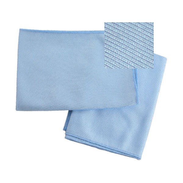 MICROFIBER PEARL GLASS CLOTH 16x16 BLUE
