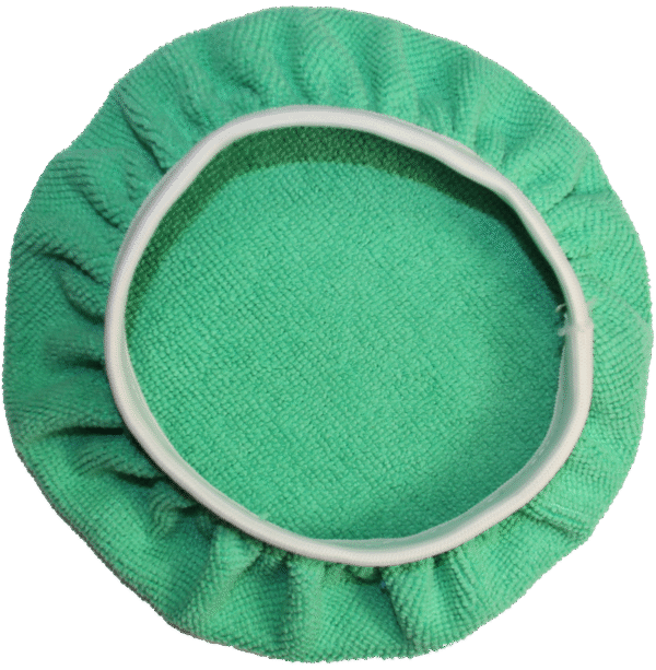 MICROFIBER ORBITAL BONNET - 6" GREEN