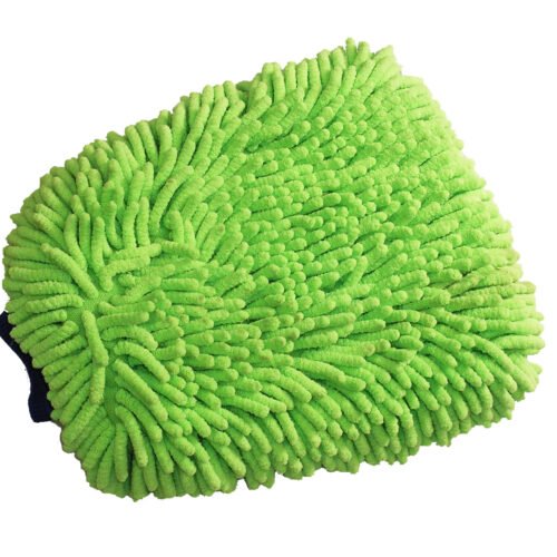 MICRO CHENILE WASH MITT W/CUFF-9x11