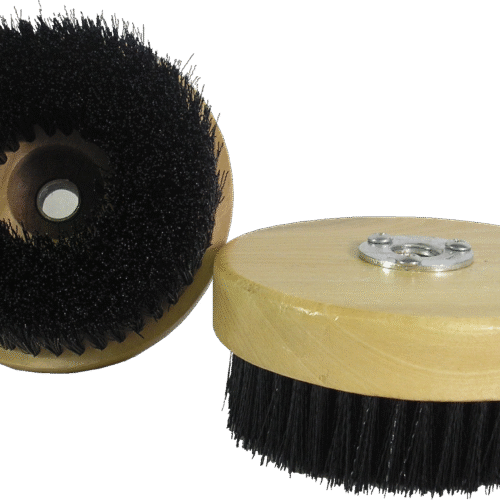 DIRECT MOUNT WOOD BLOCK ROTARY BRUSH